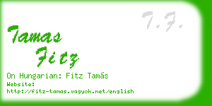 tamas fitz business card